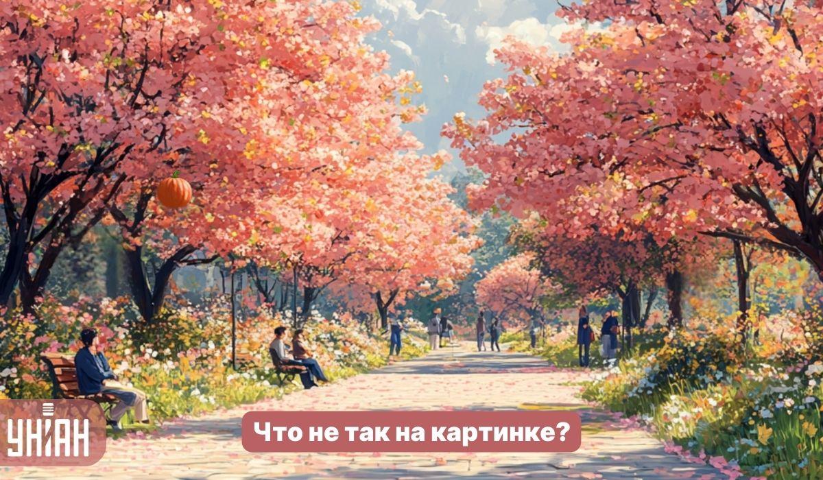 Nájdite zvláštneho chrobáka v parku so sakurami za 5 sekúnd: jednoduchý IQ test